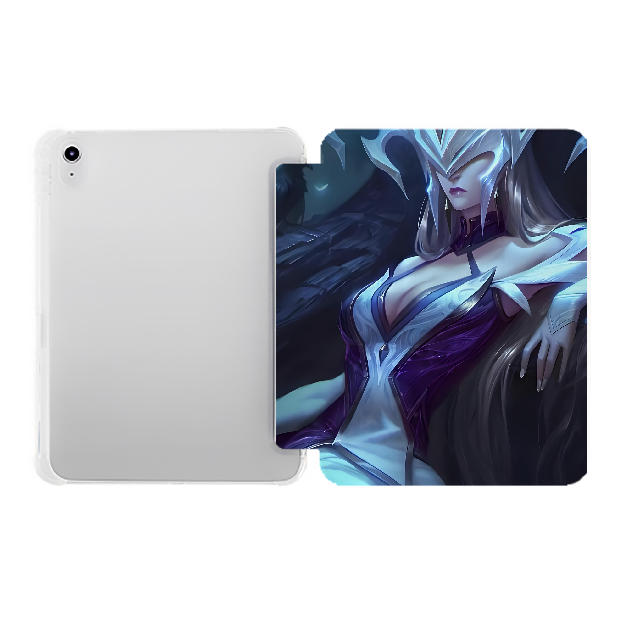 （画像用） リーグ・オブ・レジェンド League of Legends LOL IPad ケース ペン収納付き 三つ折りスタンド PUレザー×シリコン 対応機種9.5/10.5/10.9インチ